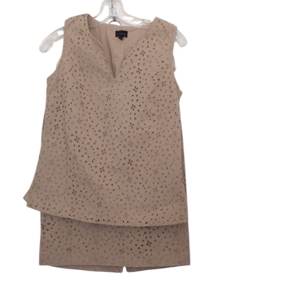Talbots Dresses & Skirts - Talbots 100% Cotton Eyelet Sleeveless Skirt Set Size 4
